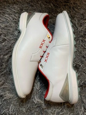 Nike Air Jordan ADG 5 W Blanco Rojo Metálico Plateado Golf FQ7874-101 Hombres Talla 14 Foto 1 de 4