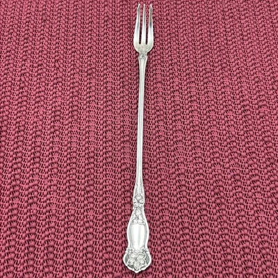 Pickle Fork 1910 ORANGE BLOSSOM Wm Rogers & Son International Silverplate 8” - Image 1 of 4