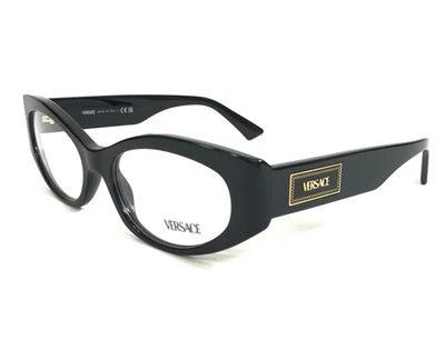 Monturas de gafas Versace MOD.3369 GB1 negro brillante ojo de gato borde completo 53-17-140 Foto 1 de 4
