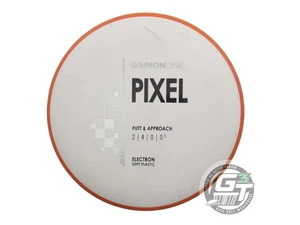 Gebrauchte Axiom Discs [LIZOTTE] Electron Soft Pixel 175g White Orange Rim Putter Disc - Bild 1 von 2