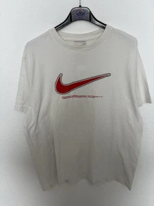 Nike Vintage T-Shirt Weiß Rot Gr.M 90s Retro - Bild 1 von 3