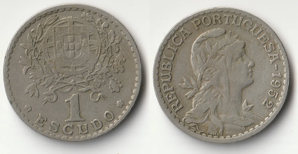 Moneda de 1 escudo Portugal 1952 Foto 1 de 1