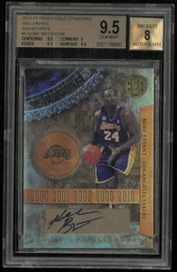 2010 Gold Standard Gold Rings Signatures Auto Kobe Bryant /49 BGS 9.5 Auto 8 - Picture 1 of 2