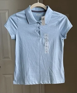 Old Navy Girls Short Sleeve Polo Shirt Size L 10/11 NWT - Picture 1 of 5