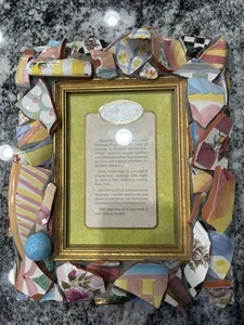 Mackenzie Childs Pottery Chards Picture Frame Stamped 1983 One Of A Kind - Picture 1 of 12