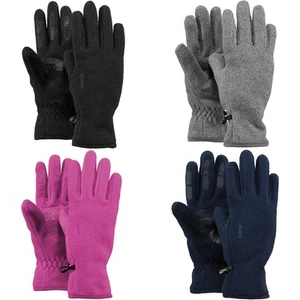 Barts Kids Childrens Soft Fleece Palm Grip Elasticated Warm Winter Gloves - Picture 1 of 6