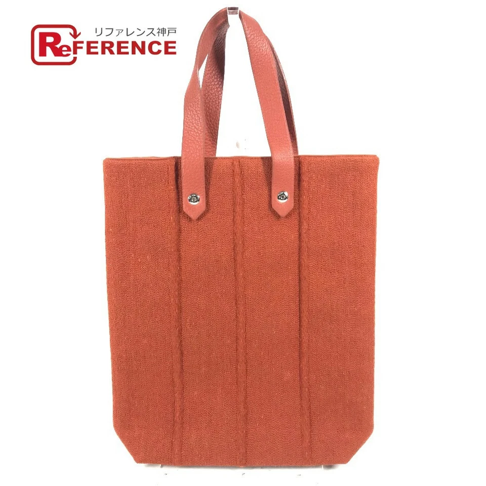 Bolso de Mano Hermes Amedaba Pm Mini Lana/Cuero Damas Naranja Usado Foto 1 de 4