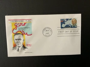 1997 #3141 32c Marshall Plan - House Of Farnam FDC - Picture 1 of 1