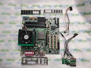 Placa madre P4SD-VX Socket 478 CPU 2,80 GHz RAM 512 Mb E/S PANEL DE VENTILADOR ESCUDO CONJUNTO DE PC - Imagen 1 de 12