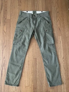 Polo Ralph Lauren Olive Green Cargo Military Army Pants Trousers Mens 32 / 30 - Picture 1 of 13