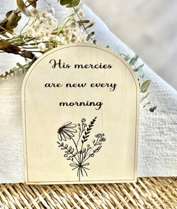 Wood Sign, Christian Wood Sign, Inspirational Signs, Shelf Signs, Wood Decor - Picture 1 of 5