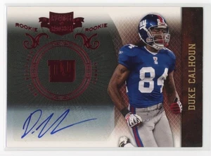 2010 Panini Plates & Patches #134 Duke Calhoun Signatures NY Giants SN07/99 - Picture 1 of 2
