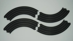 AURORA TOMY AFX 9" 1/4 CURVE TRACKS ~ 4 PC EXC-MINT ~ WORKS W/ RACEMASTERS, AW - Picture 1 of 5