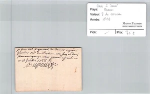 FRANKREICH - Spielkarte - 8 von Karo 1738 - Bild 1 von 2