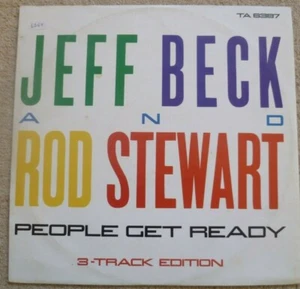 JEFF BECK AND ROD STEWART PEOPLE GET READY 12 INCH SINGLE TA 6387  VG+/VG+ - Picture 1 of 3