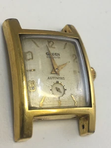 Vintage Gruen Auto-Wind Precision 10k Gold Filled Square Case Requires Service - Picture 1 of 20
