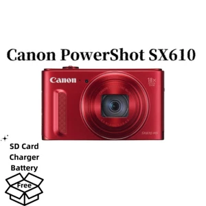 Canon RED PowerShot SX610 HS 20.2MP Digital Camera - Picture 1 of 22