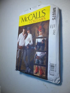 McCalls Costumi Modello M6975 Uomo/Miss STEAMPUNK Spats~Cappelli~Guanti senza dita - Foto 1 di 1