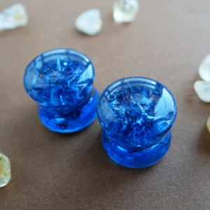 Azul Hombre Medidores Liquen Joyería Musgo Tapones y Túneles 00 Tapones 4g Pendientes 2g 0g - Imagen 1 de 5