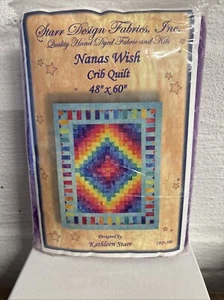 Nana’s Wish Crib Quilt Kit 48x60 Starr Designs Hand Dyed Fabrics - Picture 1 of 4