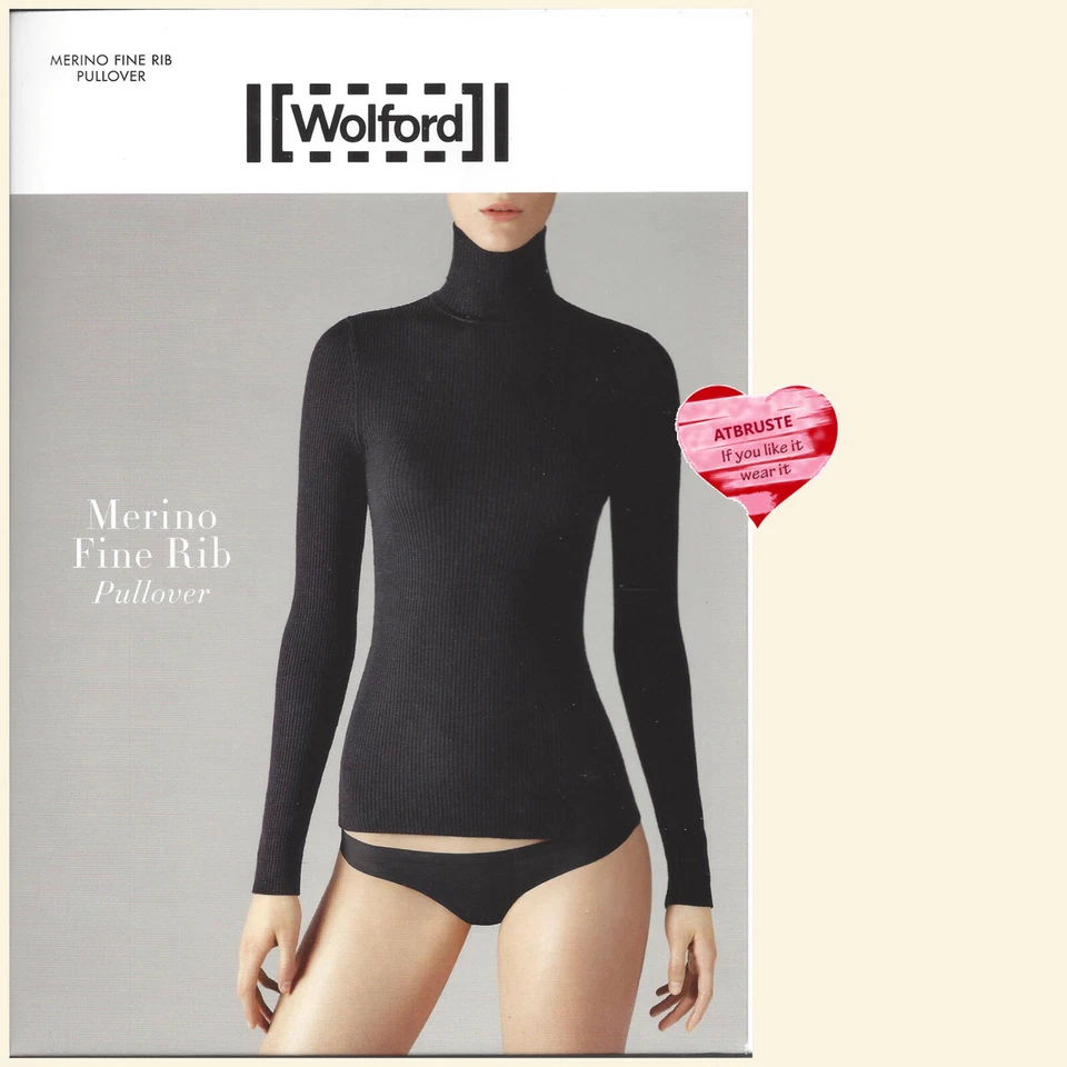 Wolford Merino Fine Rib Pullover • M • ecrue ... aus feiner weicher Merinowolle