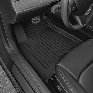 All Weather Floor Mats for Tesla Model Y 5-Seater Anti-Slip TPE Anti-Slip Front - Picture 1 of 9