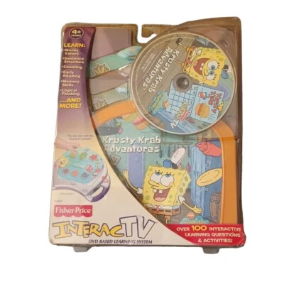 Fisher Price InteracTV Spongebob Krusty Krab Adventures Learning System DVD  - Image 1 of 4
