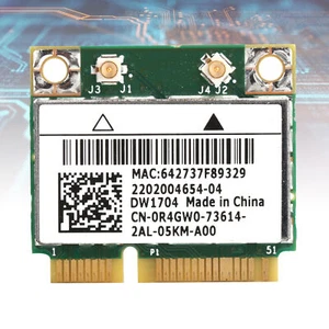 Carte Réseau Sans Fil Mini Pci-E Wifi Bt Adaptateur pour Xps 2710 17Tr Bc Pièce - Photo 1/24
