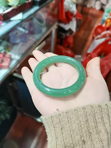 Certificate Dongling jade bangle ladies Fine Jewelry green Jade Bracelet 54-64mm - Picture 1 of 15