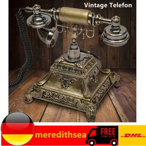 Vintage Telefony stacjonarne Telefon stołowy z tarczą wyborczą Wystrój domu Telephonep - Zdjęcie 1 z 11