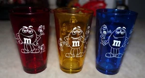 VINTAGE M&M COLORED GLASS / ICED TEA TUMBLER SET - Picture 1 of 7
