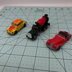TOMICA Made in Japan 1977  1978  3 Car Lot Volks Wagen Morgan American Truck - Picture 1 of 12
