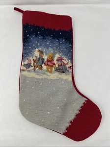 Walt Disney Gallery Winnie The Pooh Needlepoint Christmas Stocking - Picture 1 of 5