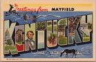 Mayfield, KENTUCKY Large Letter Postcard Multi-View / Curteich Linen c1939