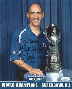 Autogramm Tony Dungy Foto JSA authentifiziert - Bild 1 von 2