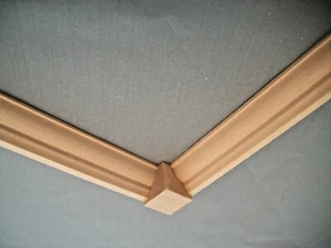 Crown Molding Corner Block 1/2"  10pc MW1039 basswood trim molding 1/12 scale  - Picture 1 of 2