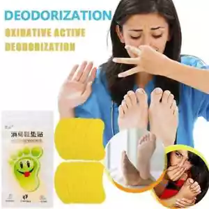 120 Pcs. Shoe Odor Remover Patches: Lemon Scent, Antibacterial & Deodorizes Feet - Picture 1 of 8