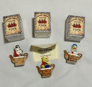 Vintage Cardew Pooh Paperino Pippo Babbo Natale piccola teiera finta decorazioni natalizie 2,5" - Foto 1 di 24