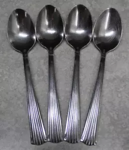 set of 4 Reed & Barton Fluted Elegance Stainless Teaspoons 1999-2002 - Picture 1 of 5