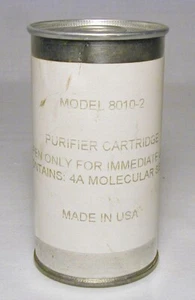 Cartucho purificador de gas, tamiz molecular 4A, nuevo en lata sellada. - Imagen 1 de 2