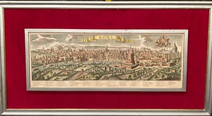 Friedrich Bernhard Werner Map of Rome ~1760- Incredible Detail 33 x 13 - Picture 1 of 16