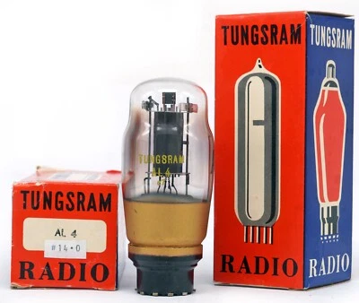 ONE AL4 TUNGSRAM NOS AUSTRIA Tubo Tubo Lámpara Válvula ഀ 真空管 Valvula 电子管 Valvola Foto 1 de 3