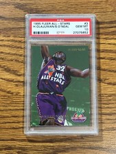 1995 Fleer All-Stars #3 Hakeem Olajuwon / Shaquille O'Neal PSA 10