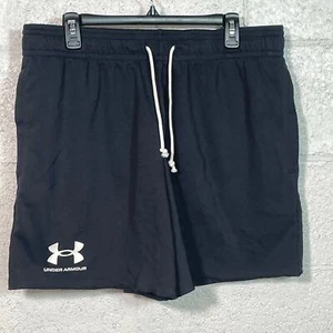 Under Armour Men's 6" Rival Terry Shorts BLack XXL - Picture 1 of 7