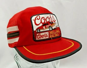Vintage Red Bill Elliott Three Stripe Coors Melling Racing Snapback Mesh Hat - Picture 1 of 8
