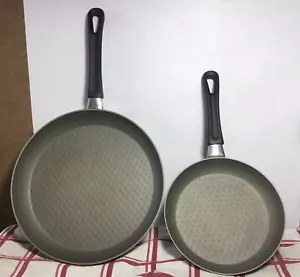 2 Scanpan 2001 EUC Frying Pan Skillets 11 1/4 in & 8 in - Picture 1 of 12