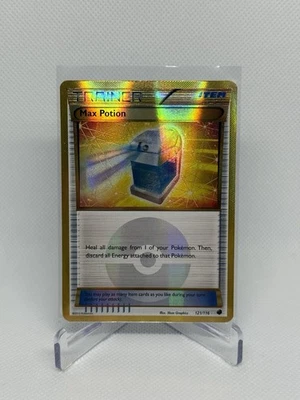 Pokemon Card Max Potion 121/116 Gold Secret Rare Pokemon Plasma Freeze NM - Image 1 of 2