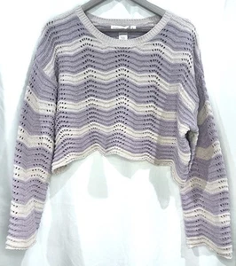 Altar’d State bunt gestreifter Strick Crop Pullover Boho Strand Damen M - Bild 1 von 4