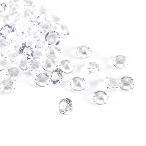Clear Acrylic Beads 6mm 1000Pcs Bag Vase Filler Wedding Party Decor DIY Craft - Picture 1 of 4
