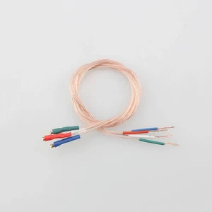 Tonarm Leitungssatz 32 AWG 2 Kanäle geschirmter Draht 1,2 polig Kupfer mit Kartusche - Bild 1 von 8